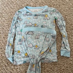 Little Sleepies 4T blue elephants